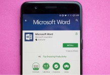 Sử dụng phần mềm Word trên điện thoại