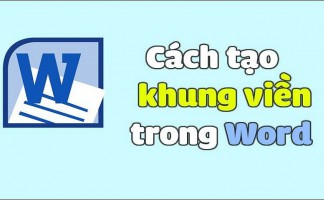 Cách tạo bìa word siêu đẹp